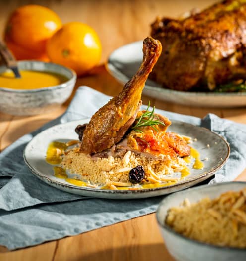 Ente mit Orangen-Ingwer-Sauce und Couscous - Cookidoo® – the official ...