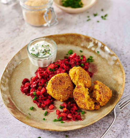 Amaranth-Bratlinge mit Rote-Bete-Rohkost - Cookidoo® – the official ...