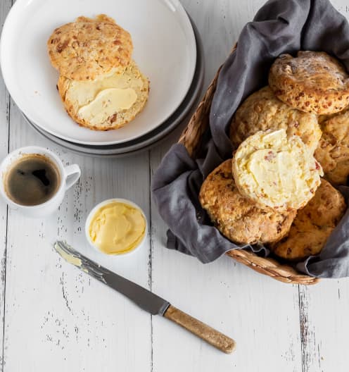 Cheese and bacon scones - Cookidoo® – the official Thermomix® recipe ...