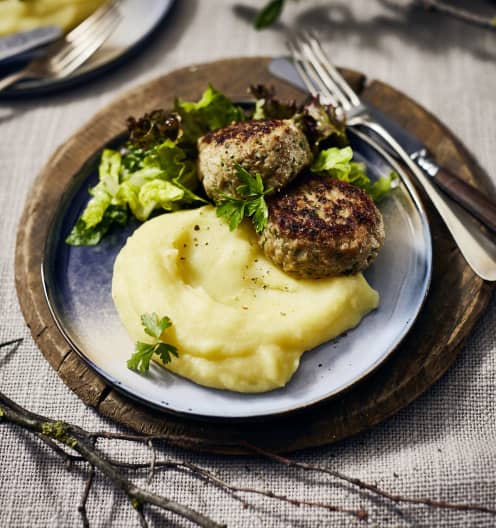 Birnen-Kartoffelstampf mit Kräuter-Frikadellen - Cookidoo® – the ...