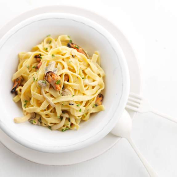 Tagliatelle com fricassé de bivalves Cookidoo® the official