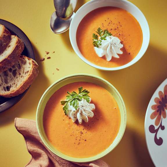 Schnelle Tomatencremesuppe