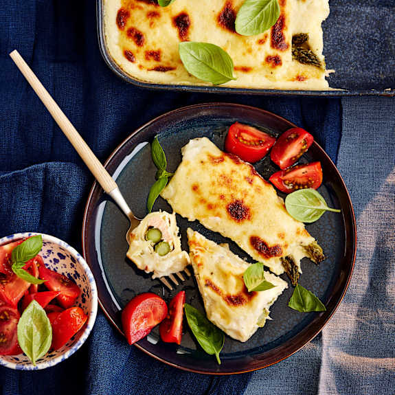 Spargel-Lachs-Cannelloni - Cookidoo® – resmi Thermomix® tarif platformu