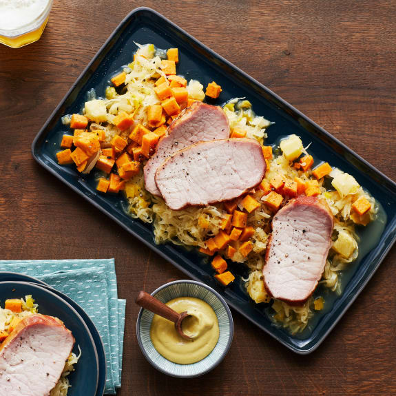 Paprika-Ananas-Sauerkraut mit Süßkartoffeln und Kassler - Cookidoo ...