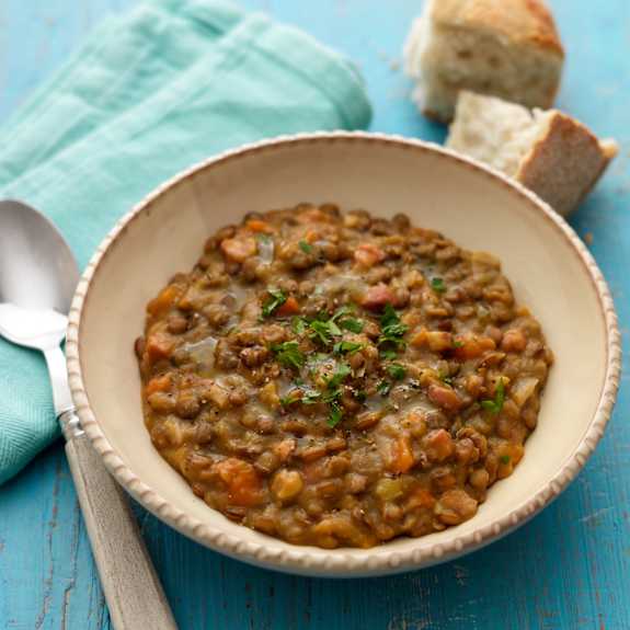 Lentil and Pancetta Stew Cookidoo® the official Thermomix® recipe