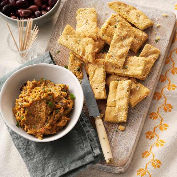 Pan de garbanzo con dip de curry Cookidoo® the official Thermomix