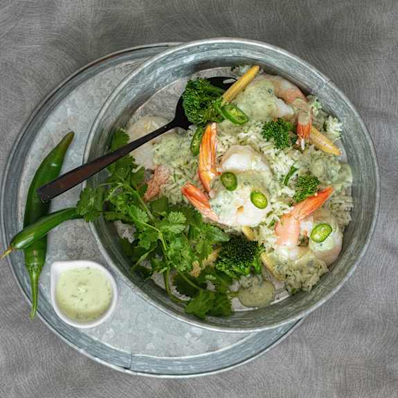 Prawns with coriander coconut rice Cookidoo® the official Thermomix® recipe platform