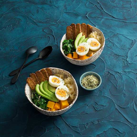 Pumpkin, kale and tempeh breakfast bowl Cookidoo® the official
