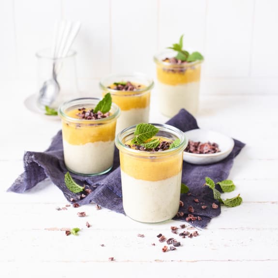 Witte chocoladecreme met mangosaus (vegan) - Cookidoo® – oficjalna ...