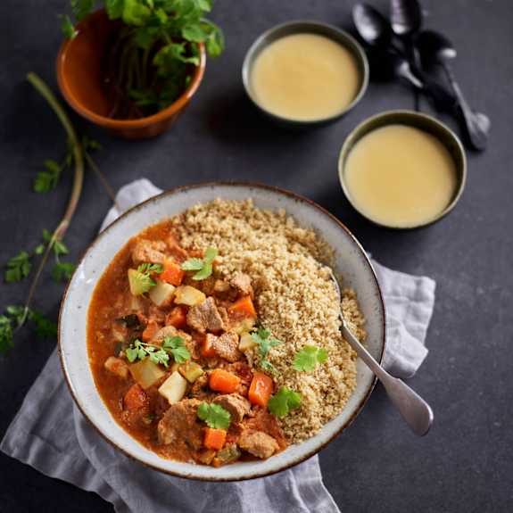 Lamm-Gemüse-Ragout mit Couscous und Vanillepudding - Cookidoo ... Lamm-Gemüse-Ragout mit Couscous und Vanillepudding - Cookidoo ...