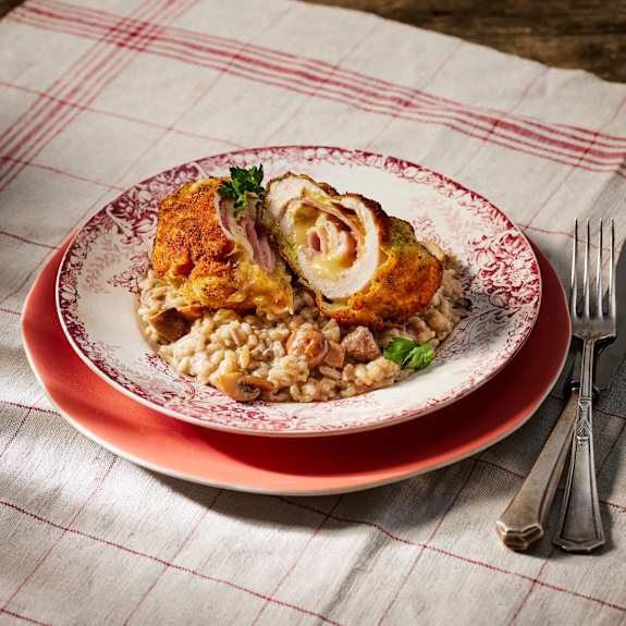 Cordon Bleu von der Hähnchenbrust mit Pilz-Risotto - Cookidoo® – the ...