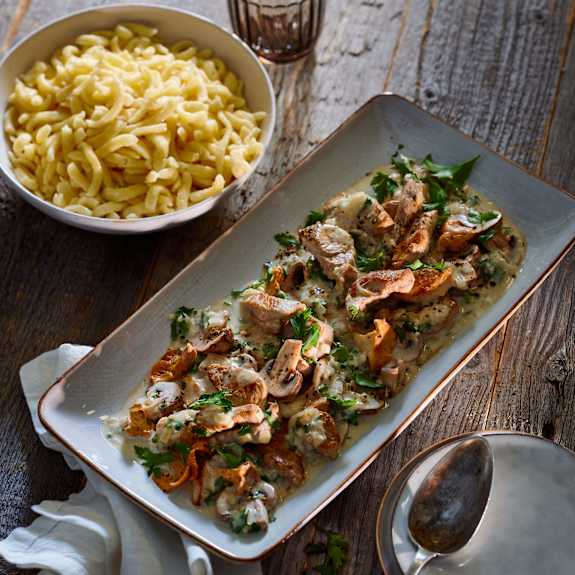 Schweinegeschnetzeltes Jäger Art mit Spätzle - Cookidoo® – the official ...