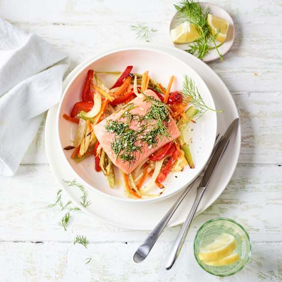 DillZitronenLachs mit Ofengemüse Cookidoo® das offizielle