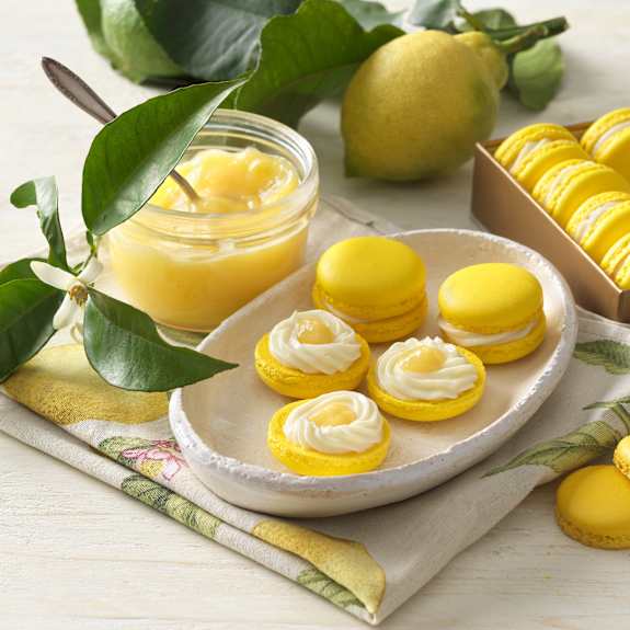 Zitronen-Macarons mit Lemon Curd und Joghurt-Ganache - Cookidoo® – la ...