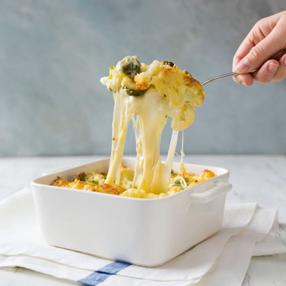 Keto cauliflower and Brussels sprout cheese bake - Cookidoo® – the ...