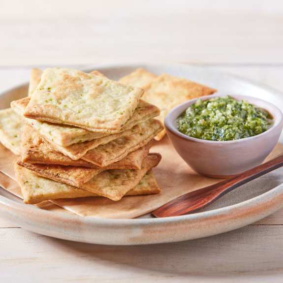 Crackers from Kale Juice Pulp Cookidoo® the official Thermomix