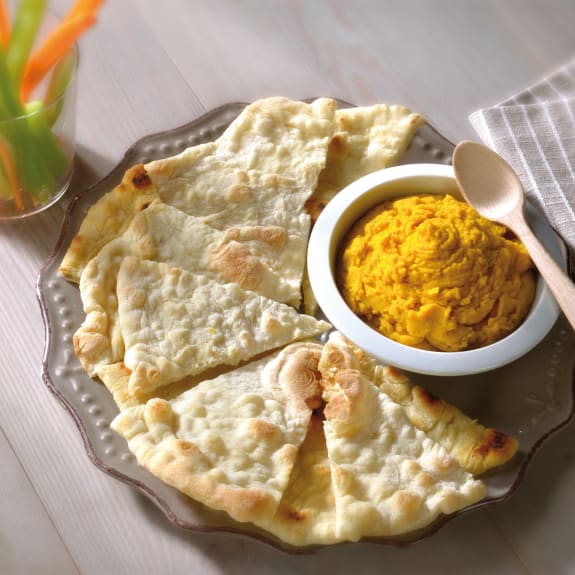 Triangoli di pane arabo con hummus di zucca - Cookidoo ...