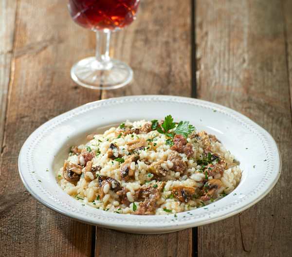 Risotto funghi e salsiccia Cookidoo® the official Thermomix® recipe
