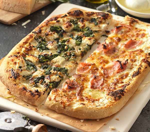 Pizza Bianca mit zweierlei Belag (Langzeitgare) - Cookidoo® – the ...