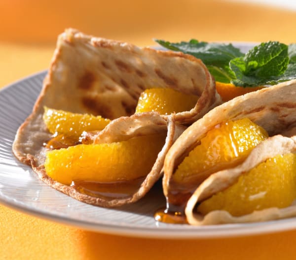 Buchweizen-Crêpes mit Ahornsirup und Orangenfilets - Cookidoo® – das ...