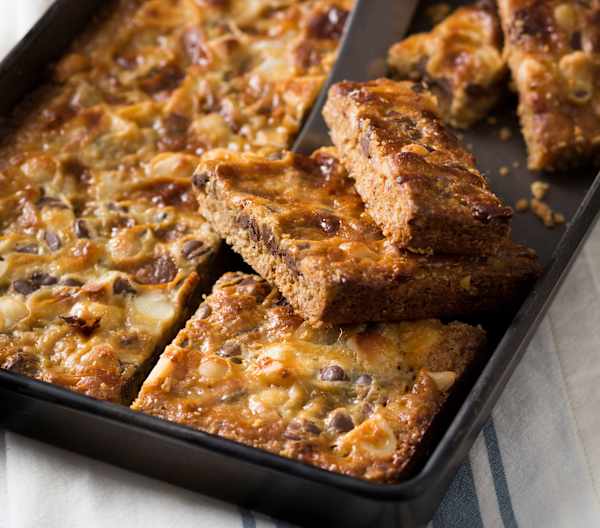 Caramel macadamia slice Cookidoo® the official Thermomix® recipe