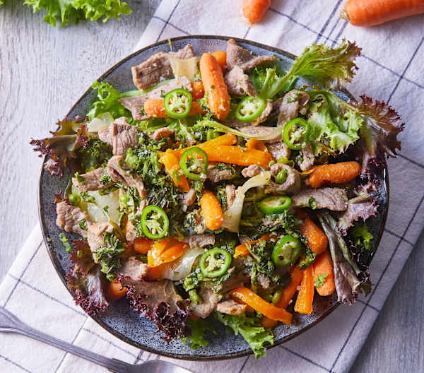 Fajitas de res con verduras salteadas Cookidoo® la nostra