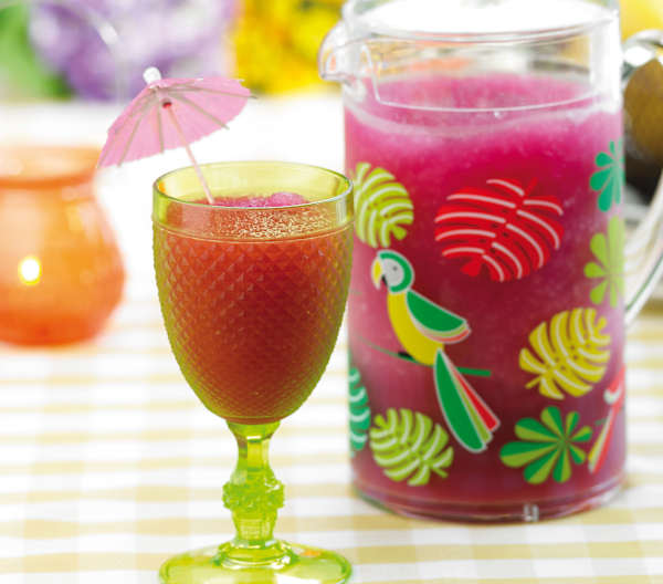 Granizado de limão e groselha