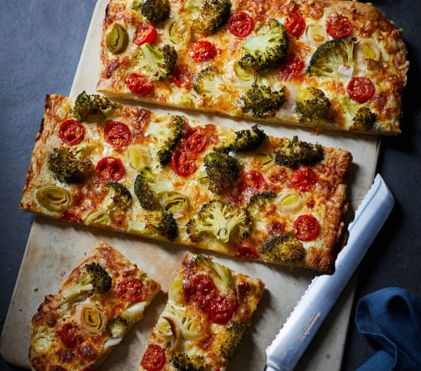 Dinkel-Pizza mit Gemüse - Cookidoo® – das offizielle Thermomix®-Rezept ...