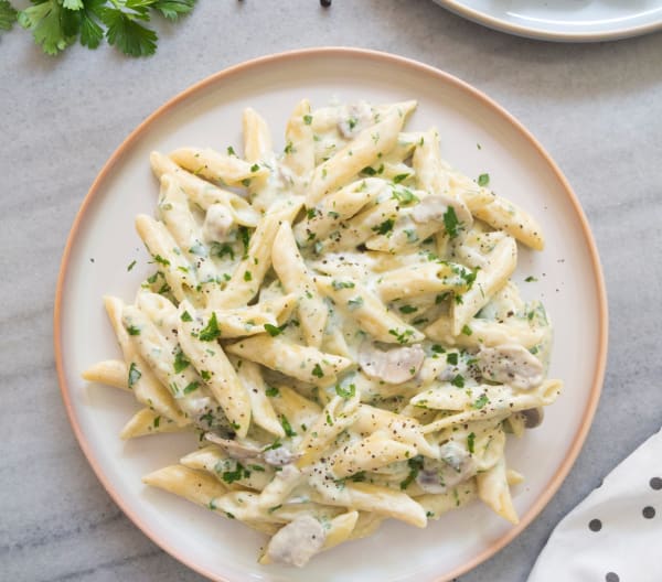 Labne peynirli ve mantarlı penne - Cookidoo® – the official Thermomix ...