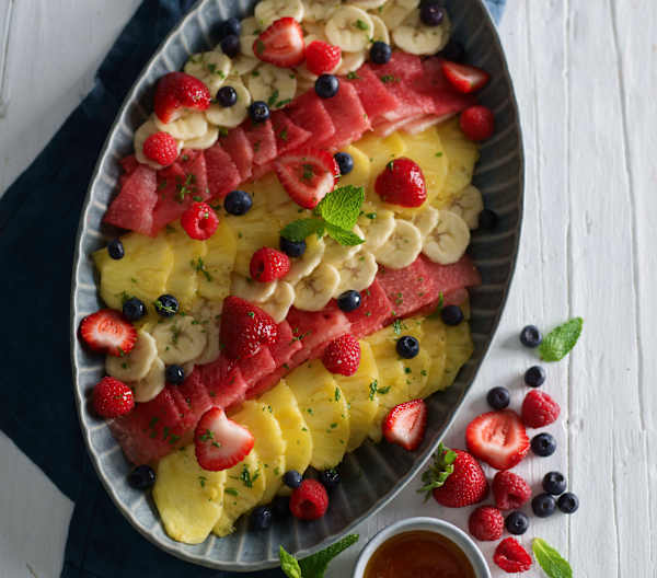 Obstplatte mit HonigZitronenDressing Cookidoo® das offizielle
