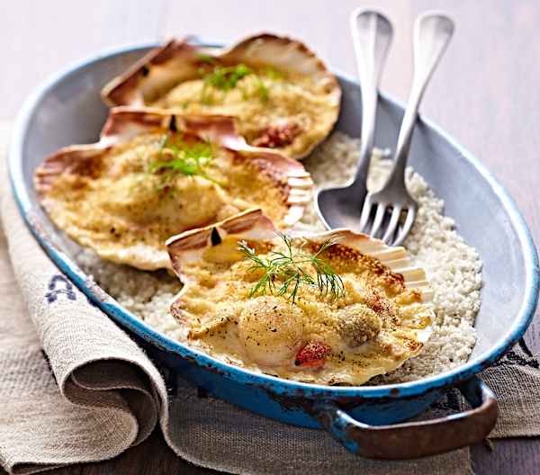 Recette Coquille Saint Jacques Gratinée