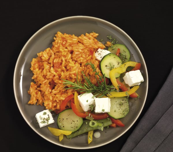 Tomaten-Paprika-Reis mit Sommergemüse und Feta - Cookidoo® – the ...