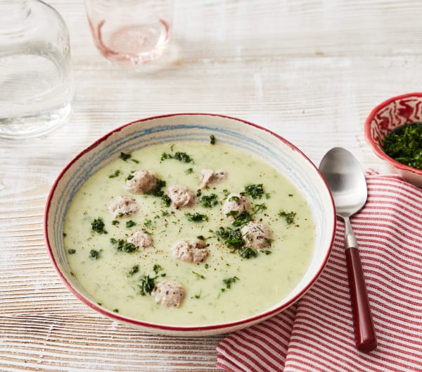 Kräuter-Kartoffelsuppe mit Brätklößchen - Cookidoo® – a plataforma ...