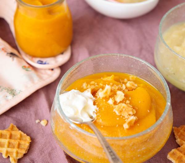 Compote pommecarotte à la cannelle (Pour les grands et les toutpetits