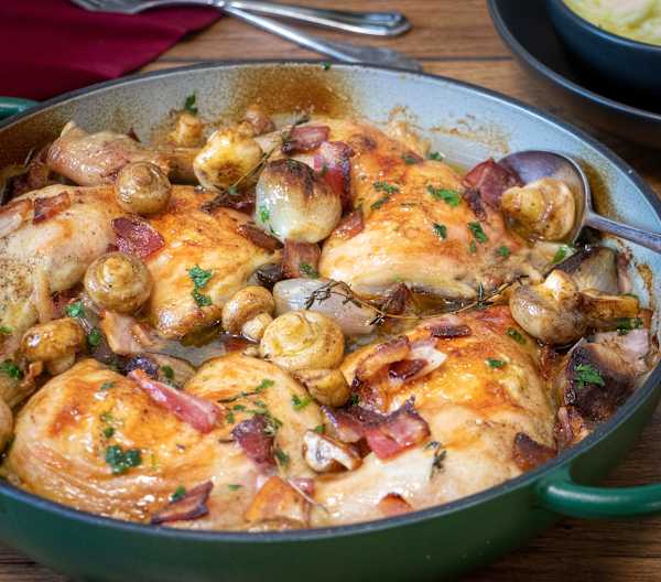 Coq au vin blanc with mashed potato Cookidoo® the official