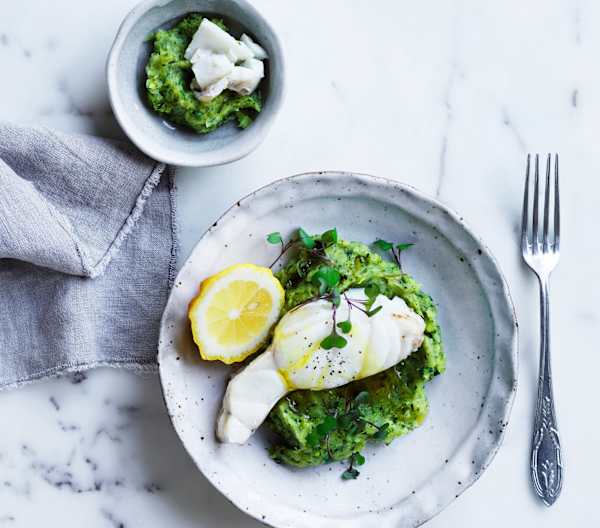 Steamed fish with green mash Cookidoo® the official Thermomix