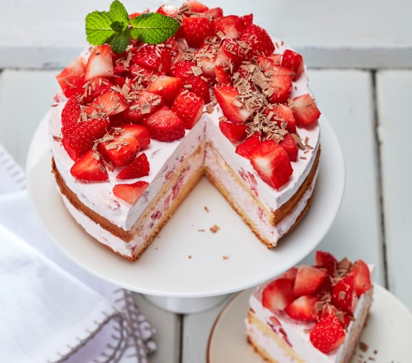 Erdbeer-Sahne-Torte ohne Gelatine - Cookidoo® – das offizielle ...