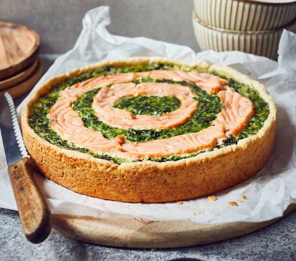 Lachs-Spinat-Quiche - Cookidoo® – the official Thermomix® recipe platform