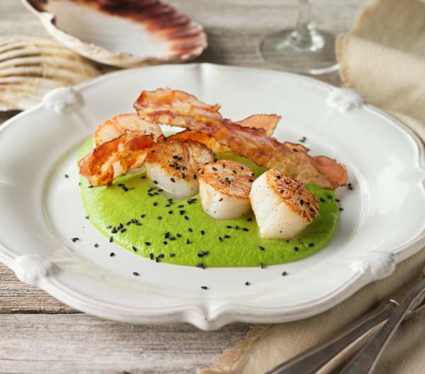 Scallops & Pea Puree Cookidoo® das offizielle Thermomix®RezeptPortal