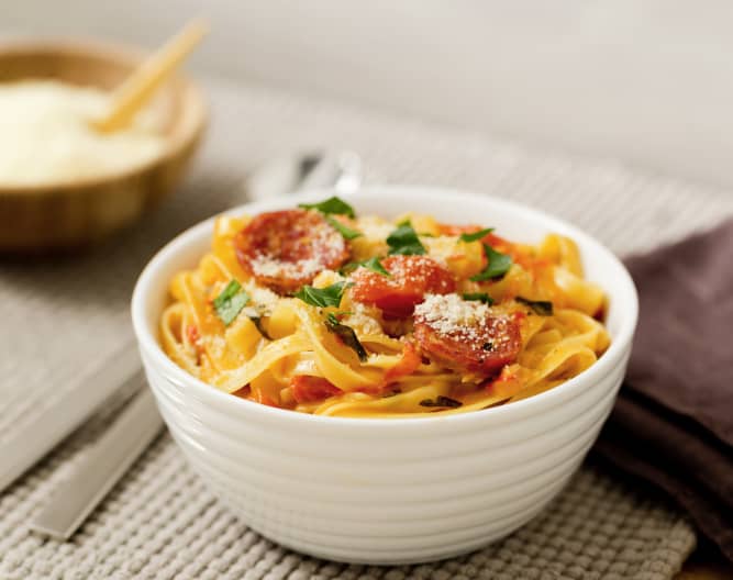 Creamy tomato and salami fettuccine - Cookidoo® – the official ...