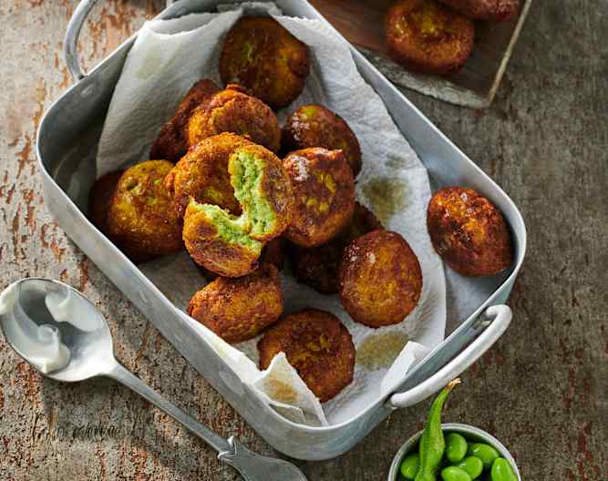 EdamameFalafeln mit SesamJoghurtDip Cookidoo® a plataforma