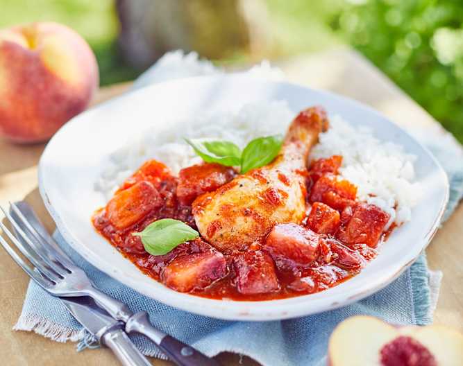 Hähnchen-Pfirsich-Topf mit Balsamico - Cookidoo® – the official ...