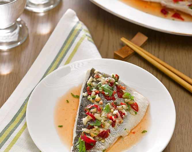 Steamed Sea Bass with Lime Sauce Cookidoo® the official Thermomix