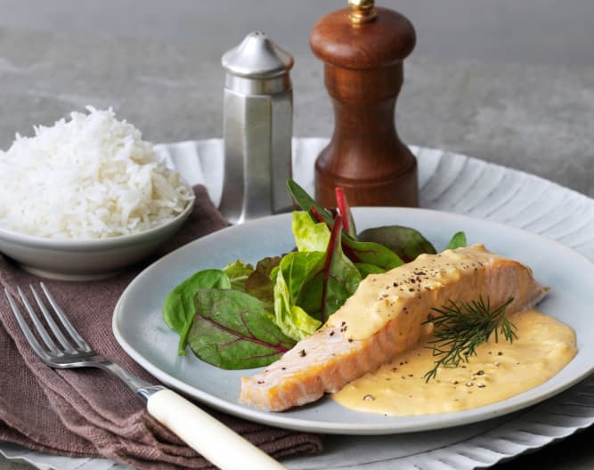 Lachs und Basmati-Reis mit Dillsauce - Cookidoo® – das offizielle ...