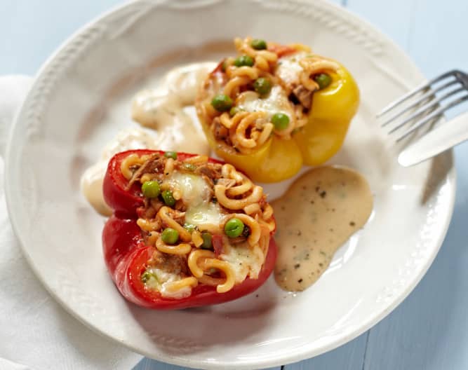 Paprika mit Nudel-Mozzarella-Füllung - Cookidoo® – la plateforme de ...