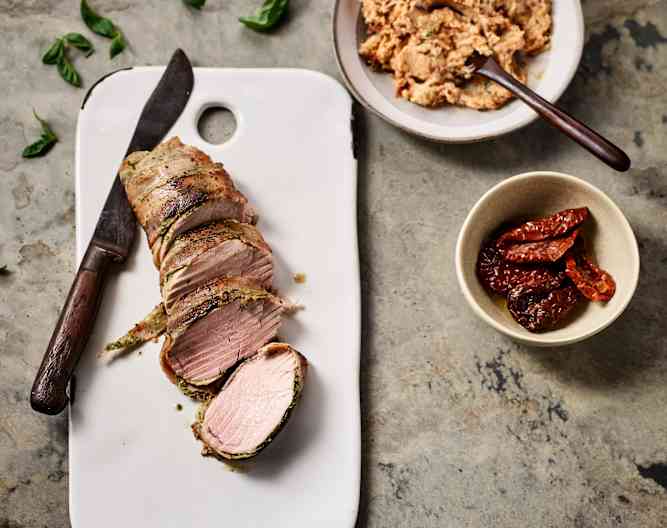 Pork fillet wrapped in prosciutto with barbecue butter Cookidoo