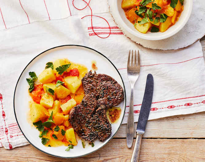 Bobbia mit Rinder-Minutensteak - Cookidoo® – das offizielle Thermomix