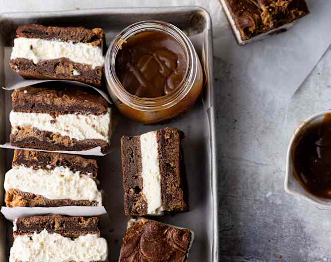 Erdnussbutter-Brownie-Eiscreme-Sandwiches - Cookidoo® – Thermomix® 官方食譜平台