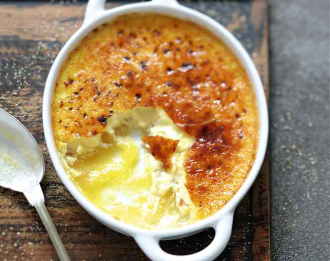 Crème brûlée à la compote de nectarine Cookidoo® the official Thermomix® recipe platform