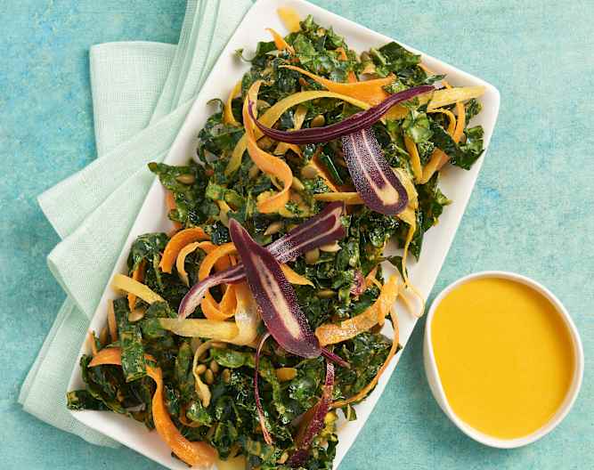 Kale Salad with Carrot and Ginger Dressing Cookidoo® the official